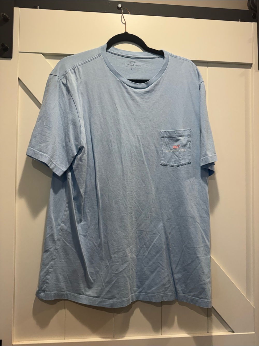 Vineyard Vines Men’s Pocket Tee in Pale Blue- I 🐋 Ohio